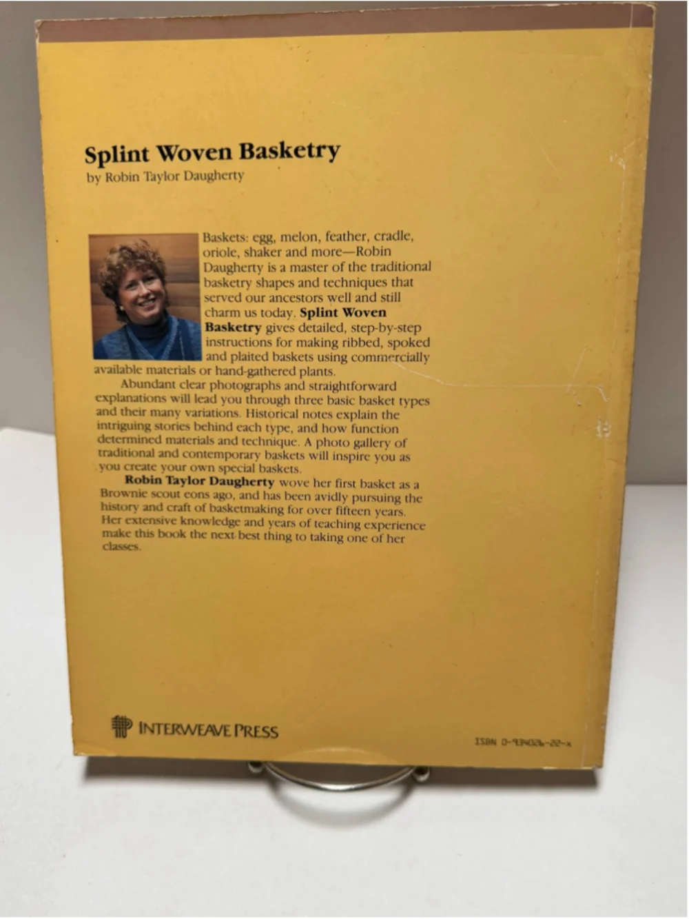 Interweave Press Splint Woven Basketry Paperback Book 1986